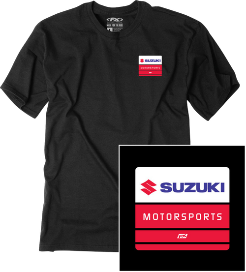 Factory Effex Tee Suzuki Phase Black Lg 29-87404