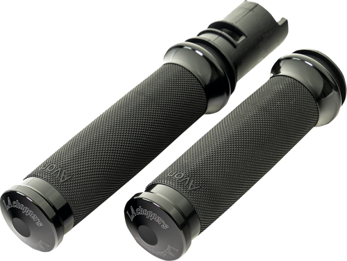 La Choppers Grips County Line 24 Fl Black La-7493-01B