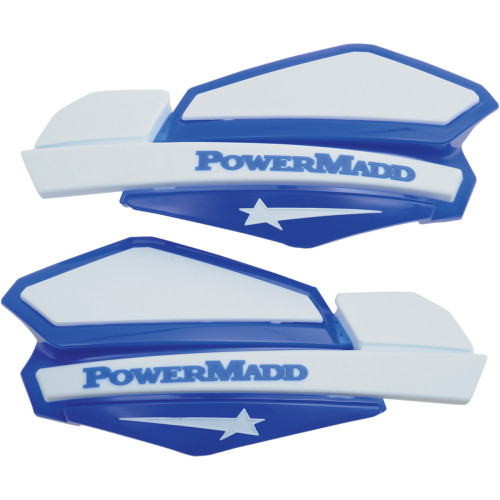 Powermadd Handguards - Blue/White 34221