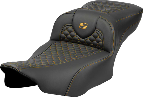 Saddlemen 823-07-20907 Seat Roadsofa Dragon Gold Stitch Ext Rch
