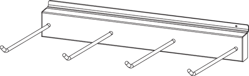 Icon Slatwall Glove Peg 4 Hook 9903-0496