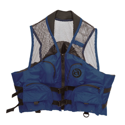 Airhead Sports Group 12003-07-A-Na Deluxe Mesh Top Fishing Vest, Xs, Navy