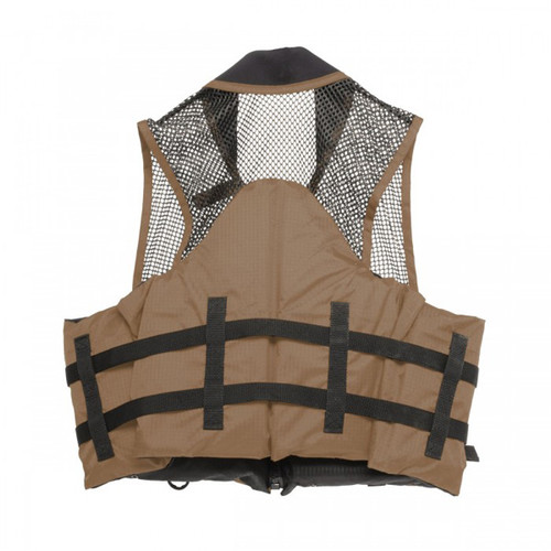 Airhead Sports Group 12003-07-A-Ba Deluxe Mesh Top Fishing Vest, Xs, Bark