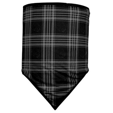 Bobster Wngf004 Combo Gaiter, Cozy Fleece, Skull Plaid