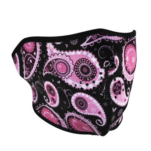 Bobster Wnfm162H Half Mask, Neoprene, Purple Paisley