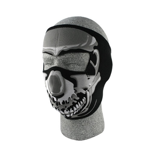 Bobster Wnfm023 Neoprene Face Mask, Chrome Skull