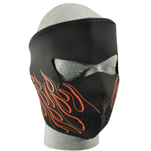 Bobster Wnfm045 Neoprene Face Mask, Orange Flame