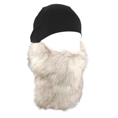 Bobster Whlb114 Skull Cap, Detachable White Beard, Black
