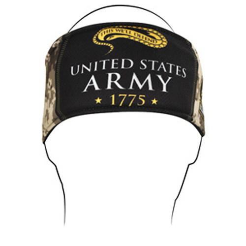 Bobster Hb702 Headband, Polyester, U.S. Army, Camo Logo