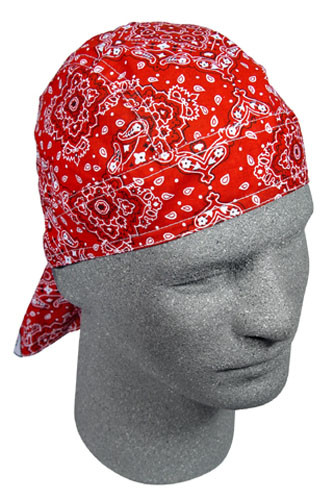Bobster Z106 Flydanna; 100% Cotton, Red Paisley
