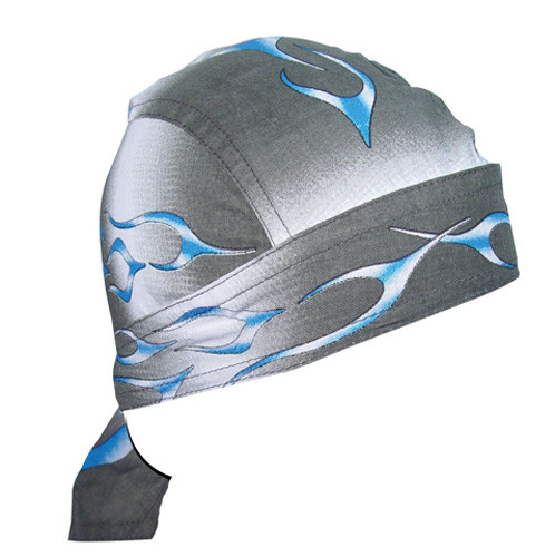 Bobster Z354 Flydanna; 100% Cotton, Blue Tank Flame