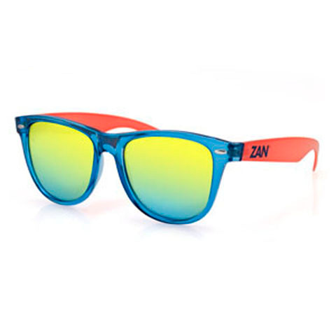 Bobster Ezmt05 Minty Sunglass, Blue & Orange, Smoked Yellow Mirror