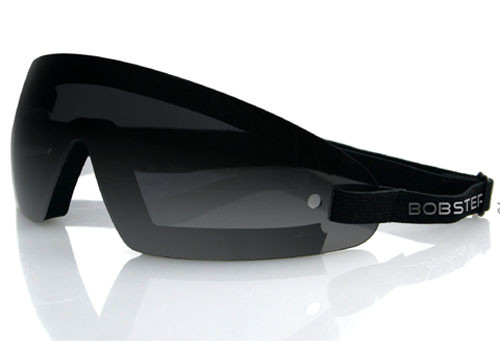Bobster Bw201 Wrap Around Goggle, Black Frame, Smoked Lens