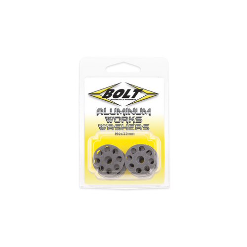 Bolt Motorcycle Accessories 2009-Aww.25 Alm Works Washers M6X25 10/Pk