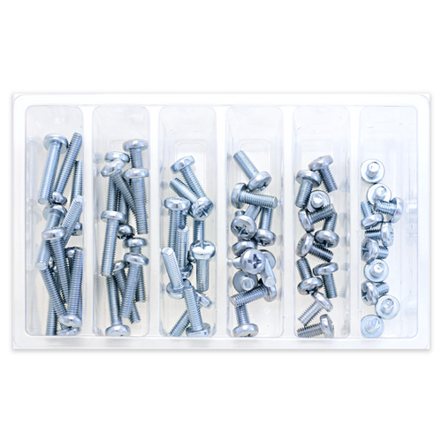 Bolt Motorcycle Accessories Sv-M6Pan Svc M6 Pan Head Phillips Asst