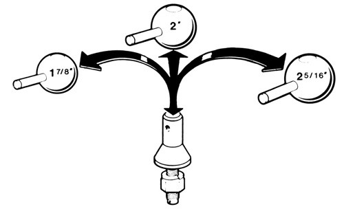 Convert-A-Ball 802B 3/4" Shank W/ 1-7/8" & 2" Balls * Stainless *