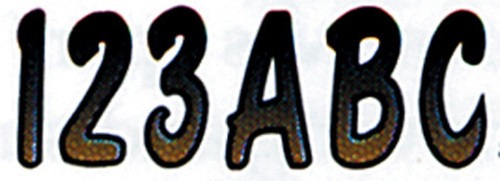 Hardline Products Brbkg200 3" Letter & Number Kit Beige / Black