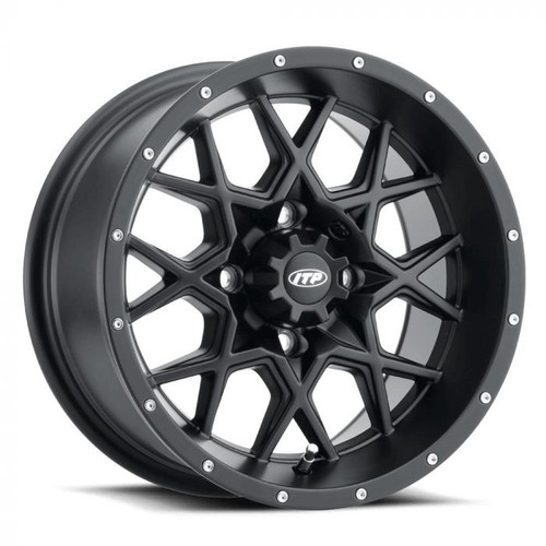 Itp Tire And Wheel 1822516705B Itp Hurricane Wheel, Gloss Black , 18X6.5 , 4/156