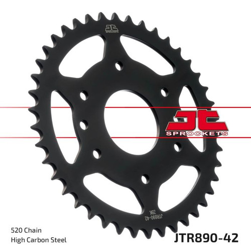 Jt Chain And Sprockets Jtr890.42Zbk Jt Sprocket 42 Tooth