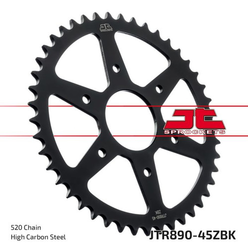 Jt Chain And Sprockets Jtr890.45Zbk Jt Sprocket 45 Tooth