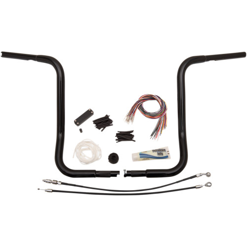 Fat Baggers Inc. Handlebar Kit - Rounded Top - 16" - Black 909416-B Fat Baggers Inc. Handlebar Kit - Rounded Top - 16" - Black 909416-B