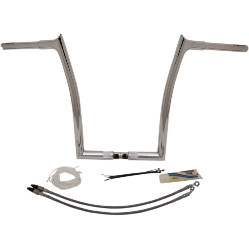 Fat Baggers Inc. Handlebar Kit - Pointed Top - 16" - Chrome 909316 Fat Baggers Inc. Handlebar Kit - Pointed Top - 16" - Chrome 909316