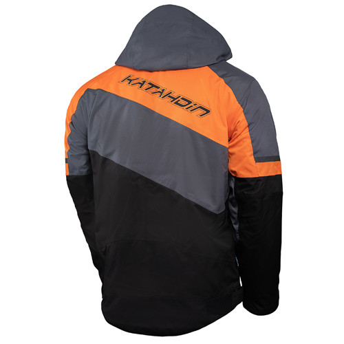 Katahdin Gear 84400505 Katahdin Gear Recon Jacket Mens, Black/Grey/Orange - X-Large
