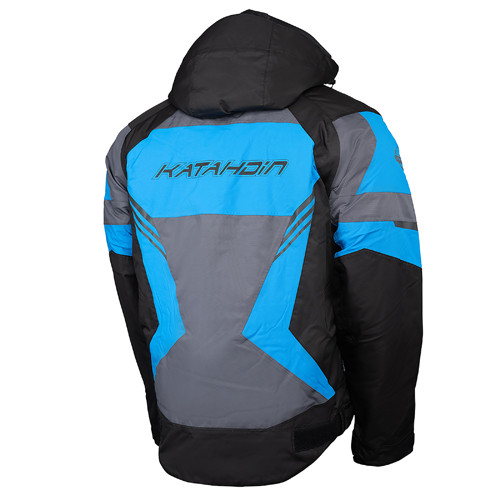 Katahdin Gear 84300705 Katahdin Gear Dagger Jacket Mens, Black/Grey/Blue - X-Large