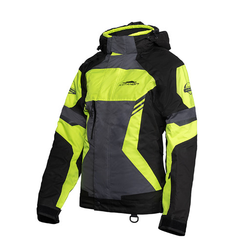 Katahdin Gear 84310304 Katahdin Gear Dagger Jacket Womens, Black/Grey/Hi-Viz - Large