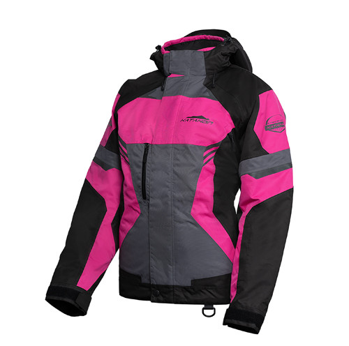 Katahdin Gear 84310106 Katahdin Gear Dagger Jacket Womens, Black/Grey/Pink - 2X-Large