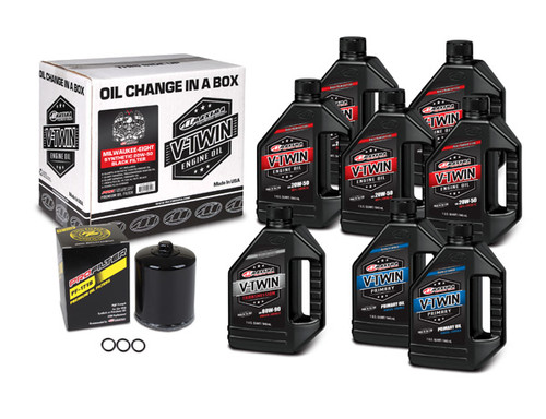 Maxima Lubricants 90-129018Pb Milwaukee 8 V-Twin Oil Change Kit - Black