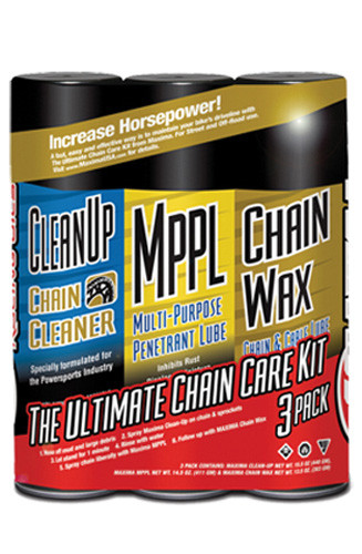 Maxima Lubricants 70-749203 Chain Wax Ultimate Chain Care Combo, 3Pk Aerosol