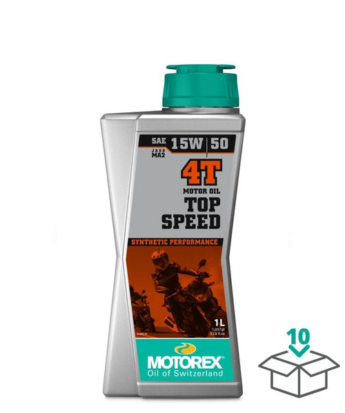 Motorex 308096 Motorex Top Speed 4T 15W50 Jaso Ma2, 1 Liter
