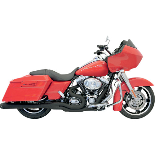 Bassani Xhaust B4 2:1 Exhaust - Black - Megaphone Flh-747B