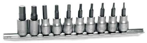 Performance Tool W1387 10Pc Sae Hex Bit Socket Set