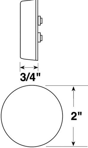 Peterson Manufacturing 146A 2" Sealed Light Amber