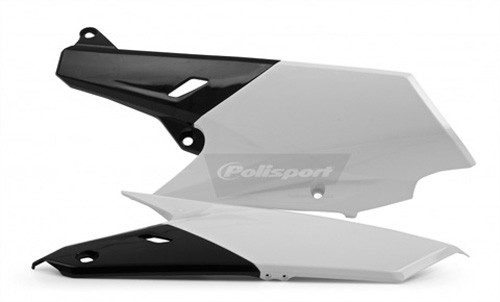 Polisport 8607000002 Side Panels Yz250F Oem Color New White/Black