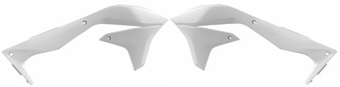 Polisport 8418300002 Polisport Radiator Scoops, Kawasaki, White