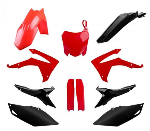 Polisport 91533 Polisport Replica Plastic Kit,Full Kit Honda Redcr05/Black