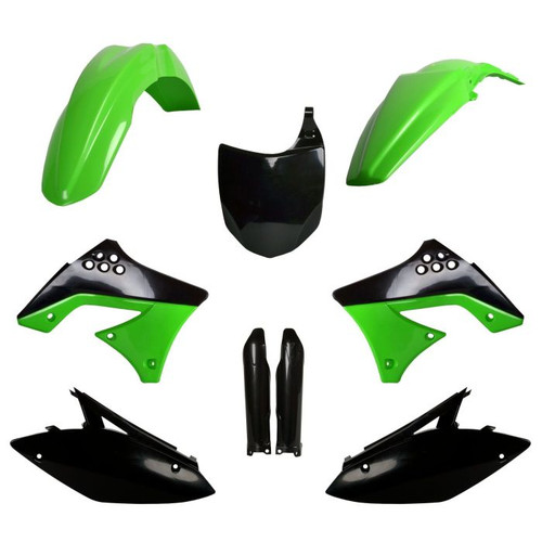 Polisport 91485 Polisport Replica Plastic Kit,Full Kit Kawasaki Oem Color