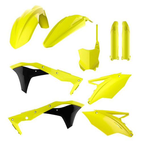 Polisport 90743 Polisport Mx Complete Kit Kawasaki Flo Yellow