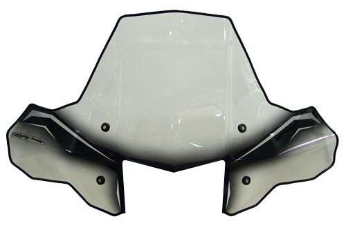 Powermadd 24570 Protek Windshield, Headlight Cut-Out, Standard Mount