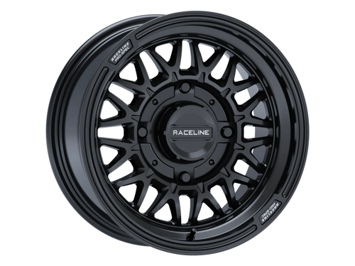 Raceline Wheels A13Gb-57056+10 Raceline Omega Gloss Black 15X7 4X156 +10