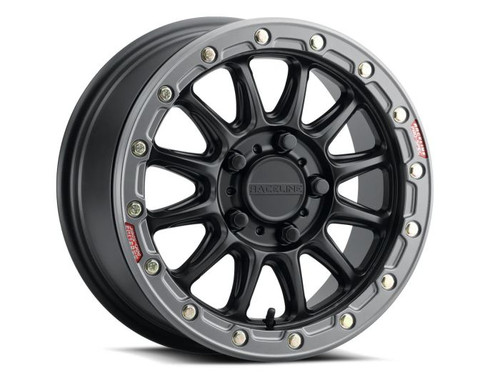Raceline Wheels Raceline Alpha Black W/Gunmetal Ring 17X7 4X156 +40 A14Bg-77056+40
