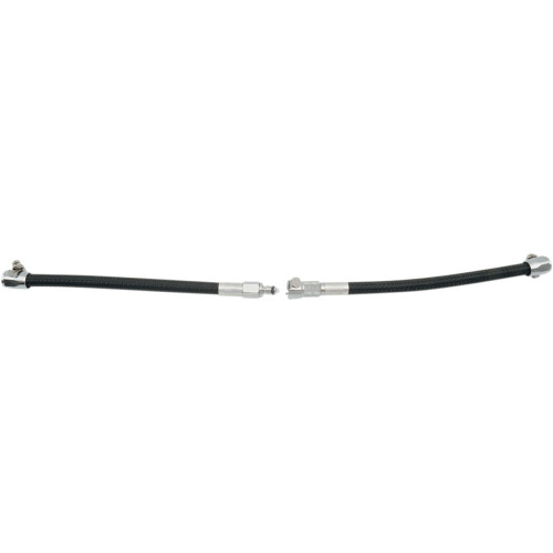 Goodridge Crossover Fuel Line With Quick-Disconnect - Universal - Black Textile - 14" Hdfl002