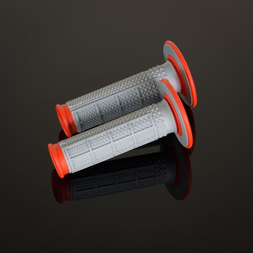 Renthal G164 Renthal Mx Grips Dl Tpr Diamond / Waffle Orange / Grey