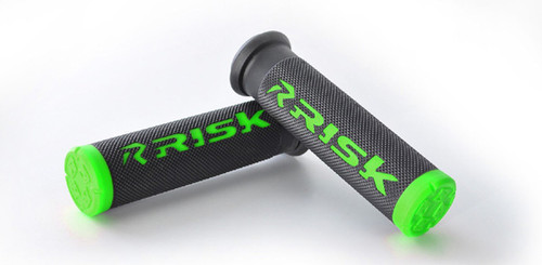 Risk Racing 00291 Risk Racing Atv/Mtb Grips - Fusion 2.0 With Grip Tech - Green