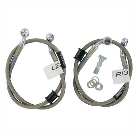 Russell R08357S Kawasaki Brake Line Line Kit Two Line Racer 03-04 Zx6Rr