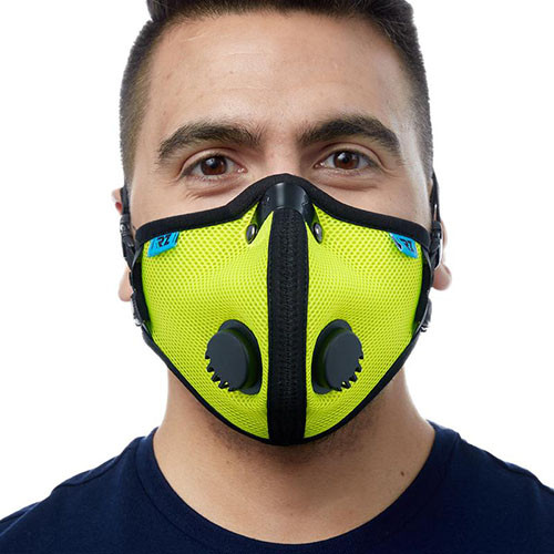 Rz-Mask 20412 M2.5 Reusable Mesh Air Filtration Mask - Safety Green - Large