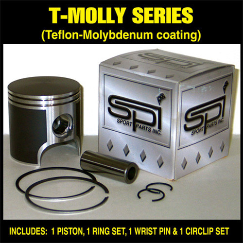 Spi 09-831 Oem Style Piston Kit With Rings Teflon Coated Std.